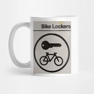 Bike Locker Storage Sign Mug